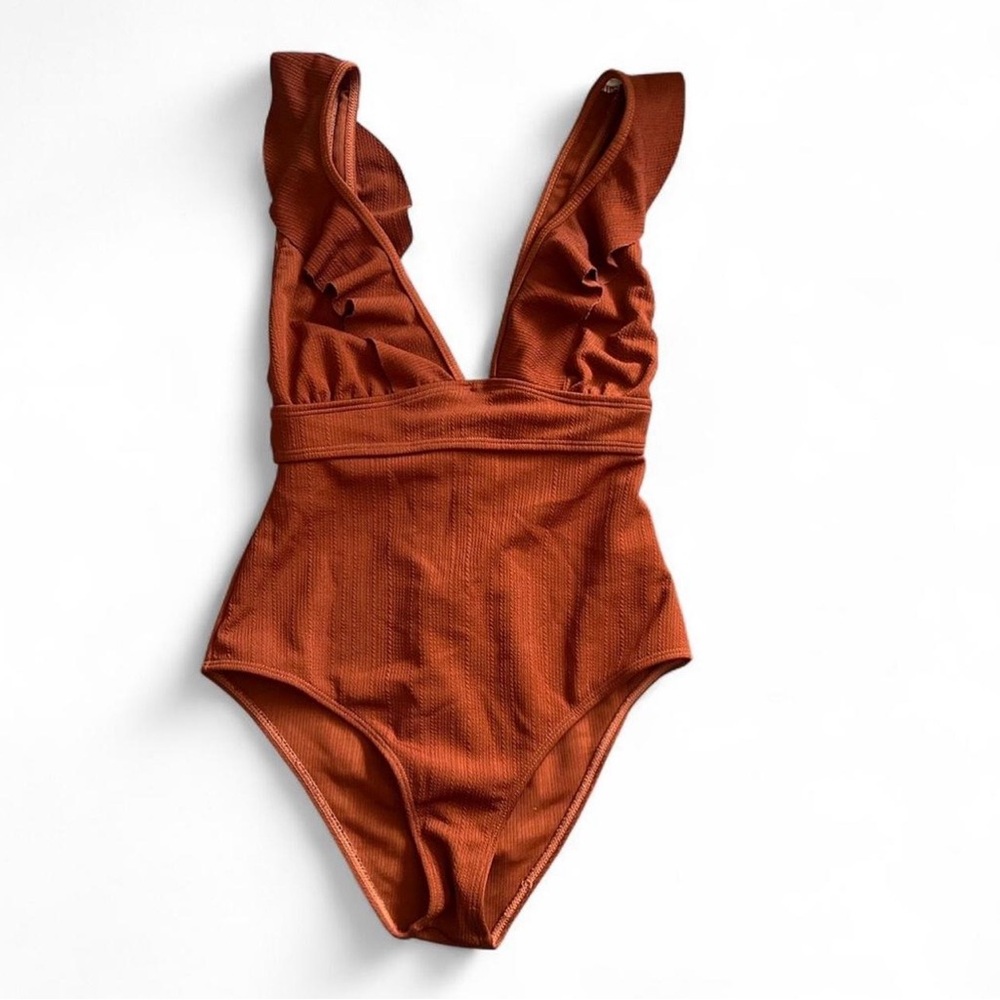 SHEIN Rust One Piece Swimsuit